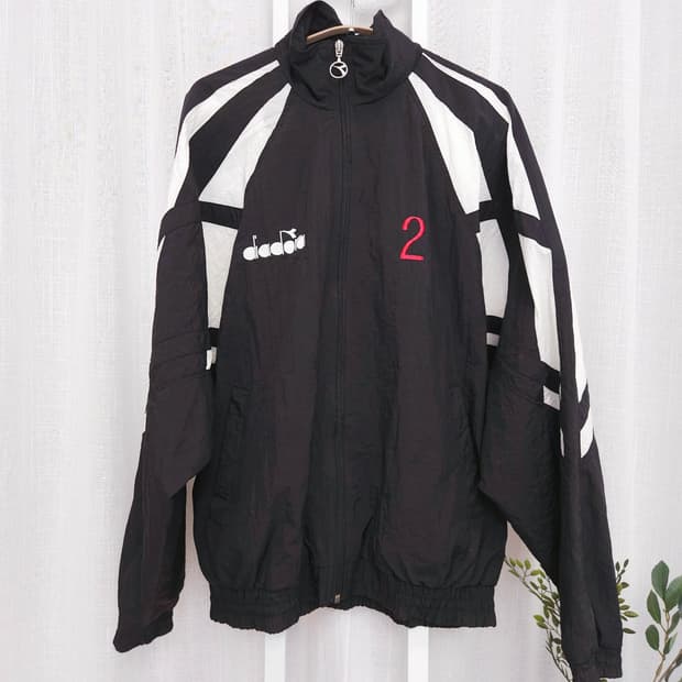 diadora vintage soccer jacket