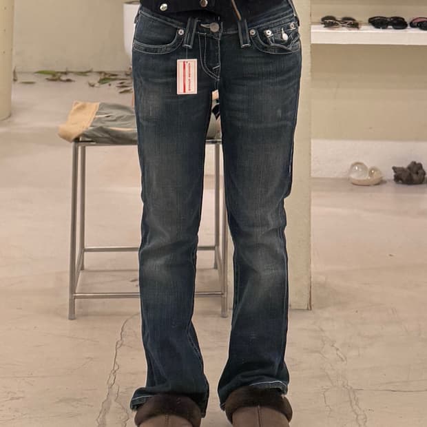 트루릴라젼 y2k 빈티지 부츠 데님 팬츠 U234