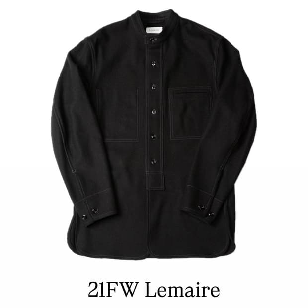 [46] 21FW 르메르 펠티드 롱 오버셔츠 (황금매물)