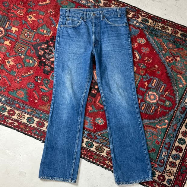 80's USA Made 빈티지 리바이스 517 오렌지탭 체인스티치