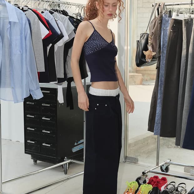 오데스 언더웨어 레이어드 트라우저 - 네이비