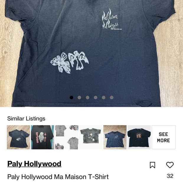 [L] 팔리 할리우드 반팔 티셔츠 paly hollywood ma mai