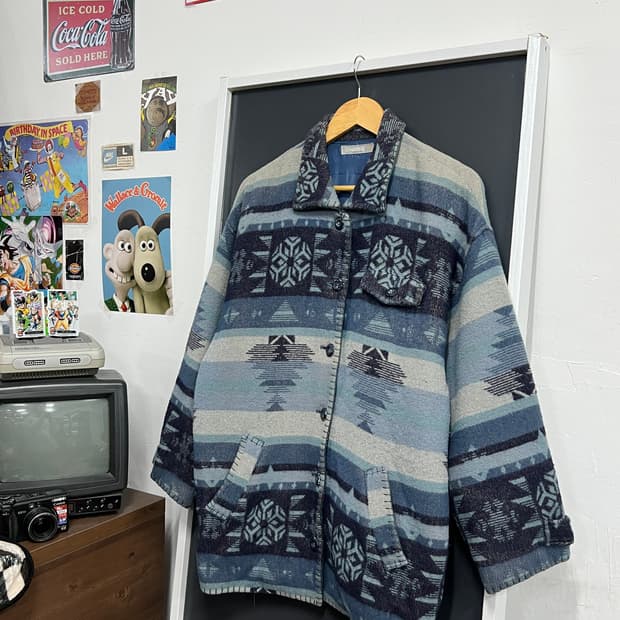 Japan Vintage 재팬 빈티지 기하학 패턴 노르딕 자켓