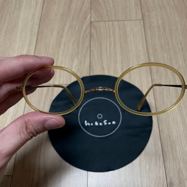 백산 금테 안경