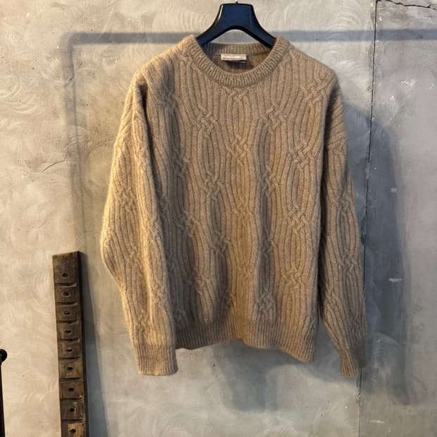 컨트리타임 캐시미어 케이블 니트 100