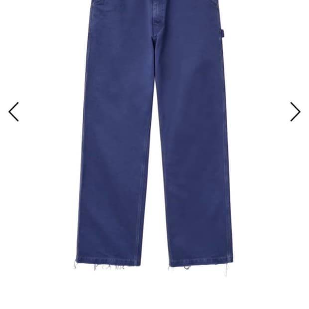 CUT OFF CARPENTER PANTS (BLUE)