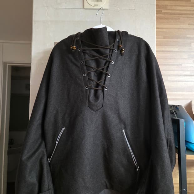 네버포겟 후디드 스목 자켓 다크 브라운