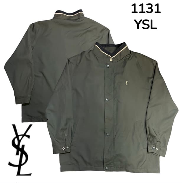 Ysl 입생로랑 아카이브 내피 분리 블루종 자켓 