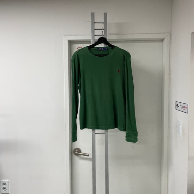 폴로 랄프로렌 와플 긴팔 티셔츠 그린 M