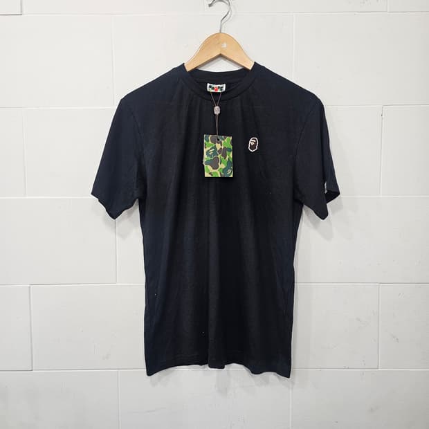 베이프 BAPE 블랙 반팔 티셔츠 새상품