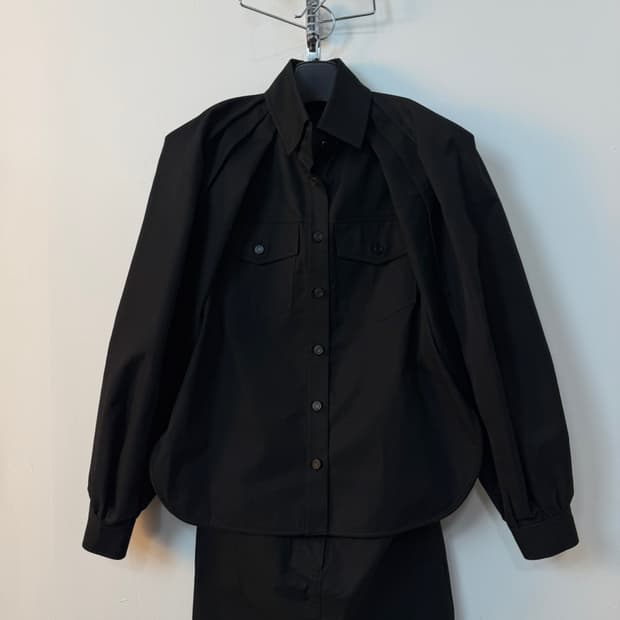 준지 샘플 셔츠 원피스 