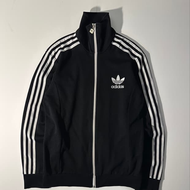 아디다스 adidas 블랙 져지 트랙탑 하이넥 (95)