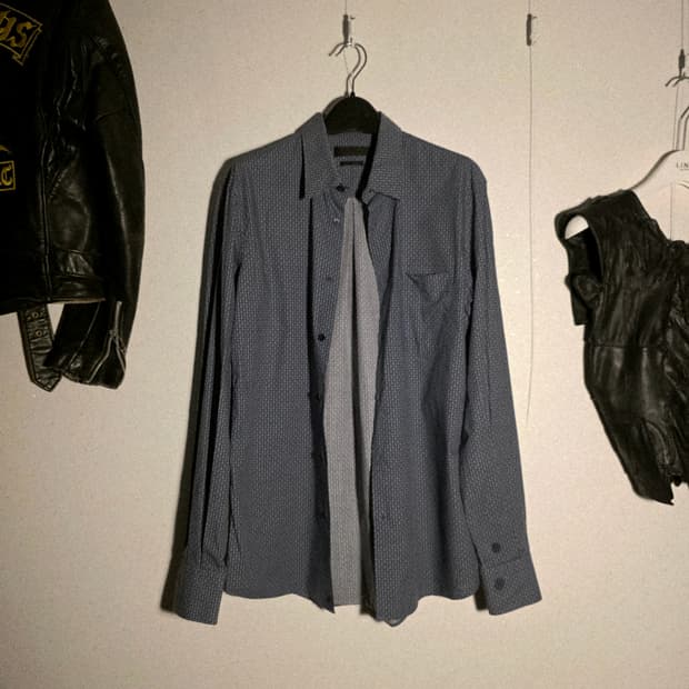 Alexander mcqueen skull blue shirt