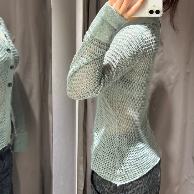 zara 펀칭 그물 니트