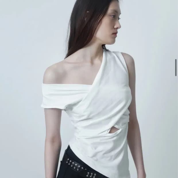 세릭 Drape cross sleeveless