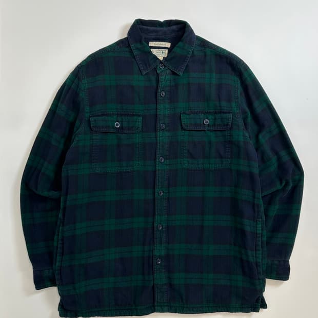 LL bean 엘엘빈 플란넬 체크 플리스 셔츠 
