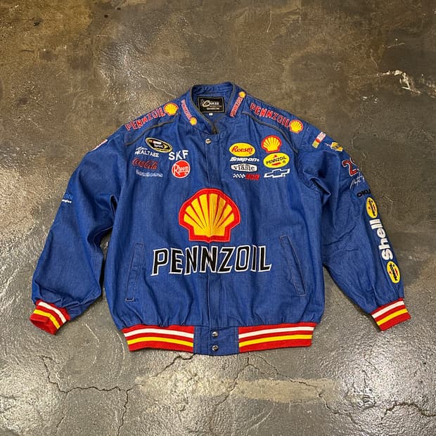 빈티지 레이싱 쉘/페놀 자켓 L