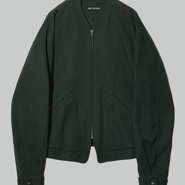 이세이 미야케 울 집업 자켓