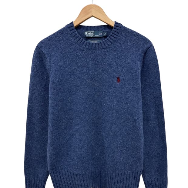 00s 폴로 울 니트 인디고 블루 (L)