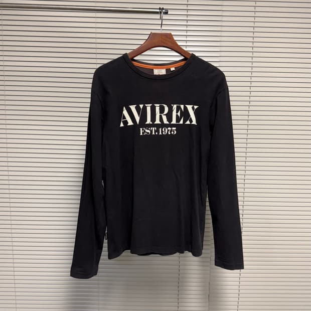 avirex mighty eighty 롱 슬리브 티셔츠