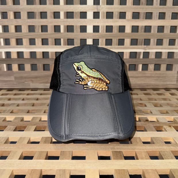 빈티지 개구리 자수 피싱 캠프캡