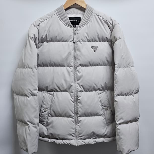 게스 덕다운 패딩점퍼 M