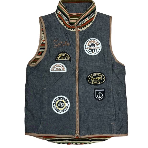 gluttons jennifer 리버시블 패딩 조끼