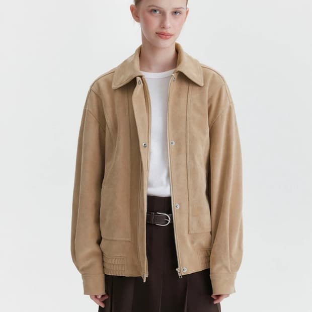 마리끌레르 스웨이드 점퍼 55 새상품 (179000원)