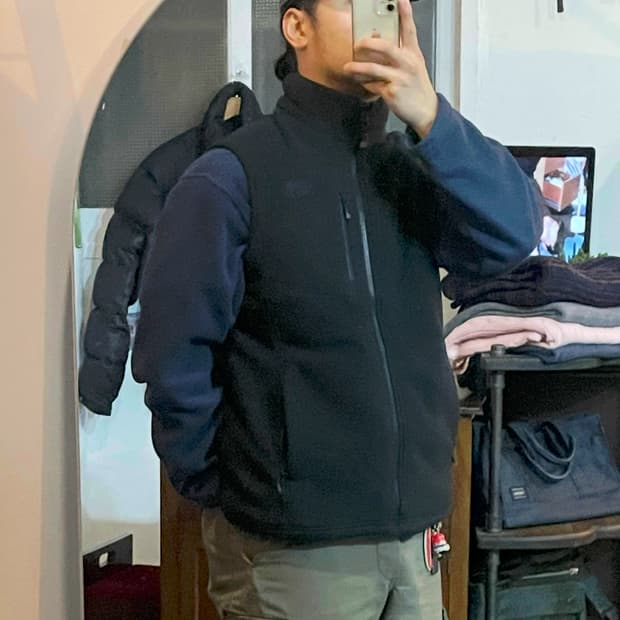 노스페이스 플리스 조끼 L