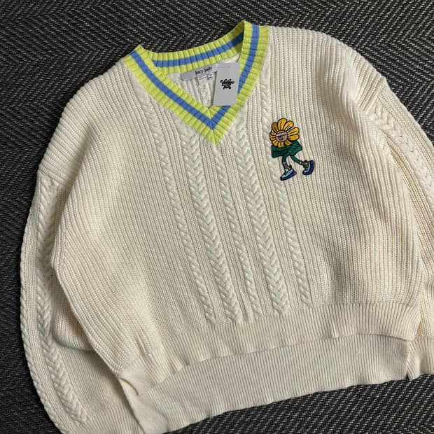 쥬시쥬디 케이블 아이보리 스웨터y 3689