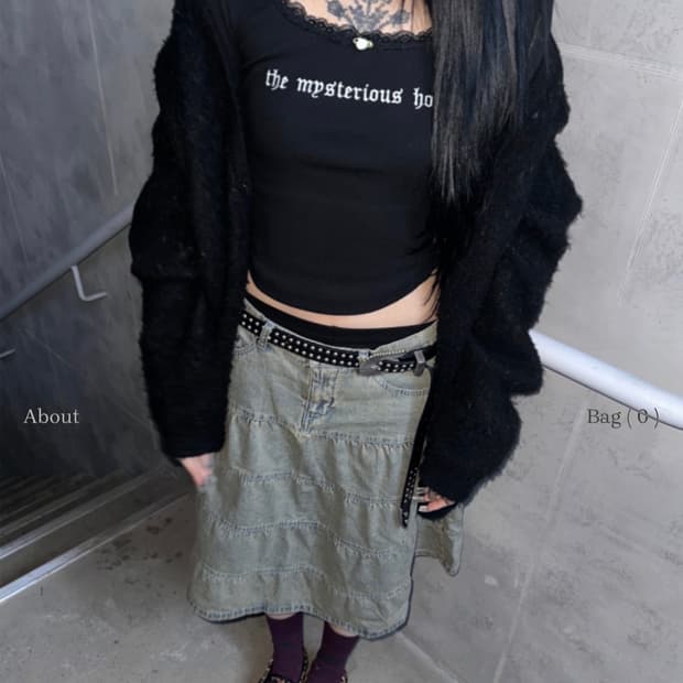 더미스테리어스호텔 로즈 레이스 슬리브