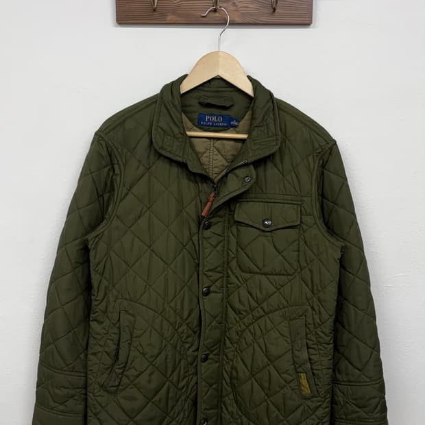 [M] 폴로 랄프로렌 신형 퀄티드 올리브 포켓 자켓