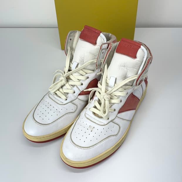 rhude 루드 bball hi 하이탑 스니커즈
