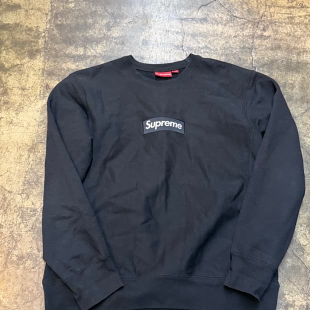 슈프림 박스로고 검검 