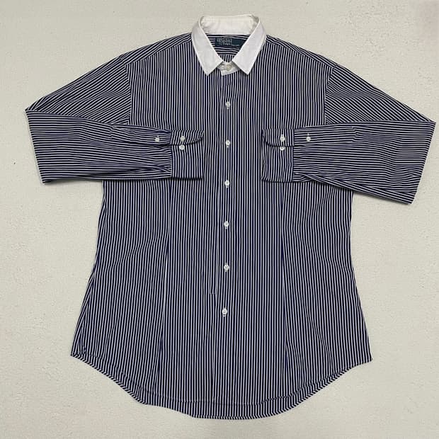 [L] 폴로 랄프로렌 스트라이프 클레릭 드레스 셔츠 남방 1834
