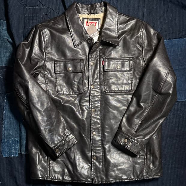 00’s 리바이스 PU 셰르파 라인 자켓 L