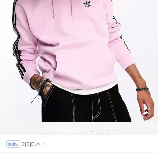 아디다스 아디컬러 후드티 오키드 핑크