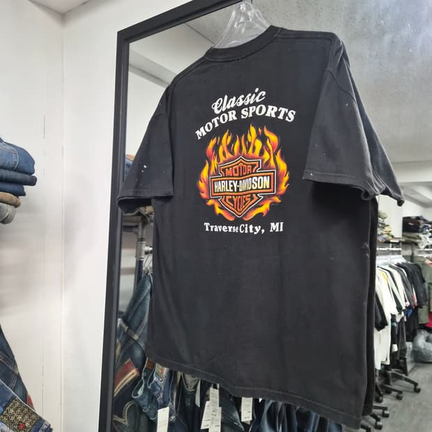 00s Harley-Davidson SHUT UP and Ride 반팔티