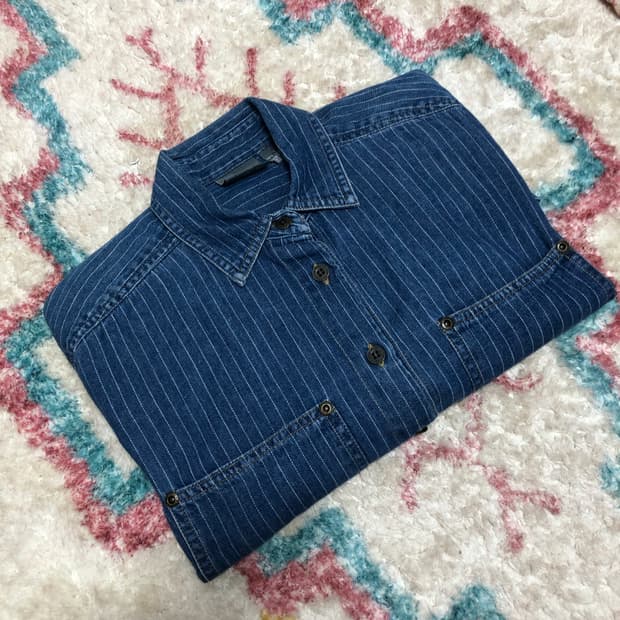 90s LIZ WEAR 리즈웨어 데님셔츠