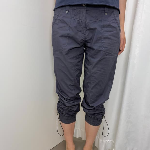 Leilian 셔링 카프리 팬츠