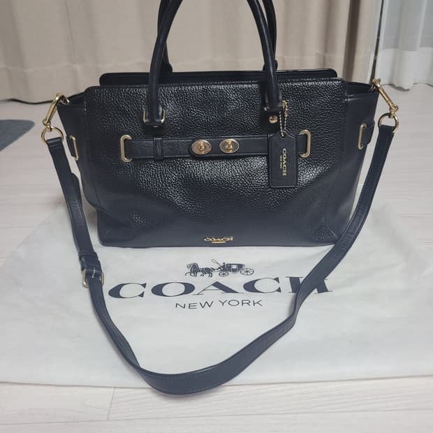 코치 가죽 2way백