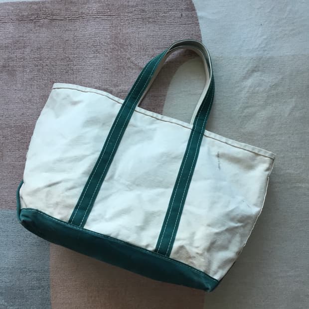 80s 엘엘빈 토트백 그린 라지