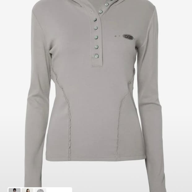 플레어업 버튼업 레이스 후디