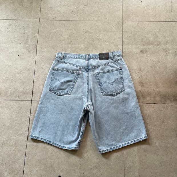 리바이스 연청 숏팬츠 반바지 (실버 탭)