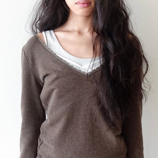 구함) 샵페어리 iris long top khaki