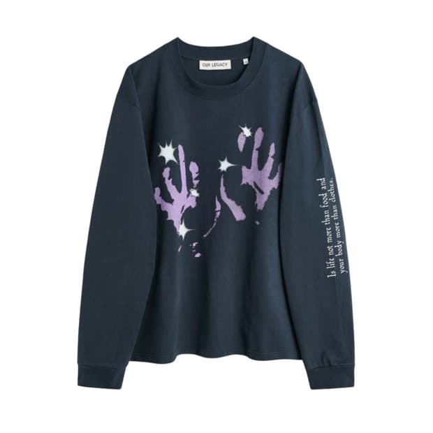 아워레가시 투어 롱슬리브 라일락 테이스트오브핸즈 프린트