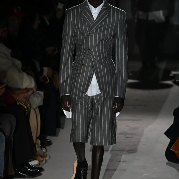 24aw 꼼데가르송 옴므플러스 스트라이프 버튼 자켓 m