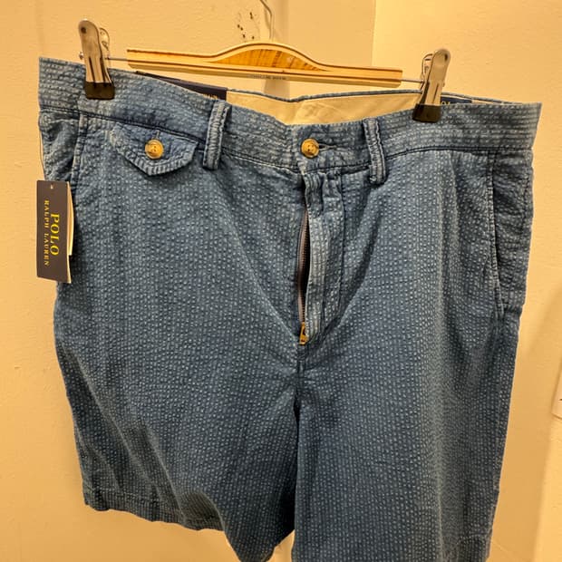 폴로 랄프로렌 시어서커 치노 쇼츠 34 큐알정품