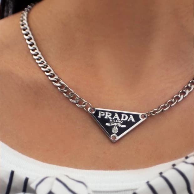 프라다 볼드체인 목걸이(원가이하 단일재고,재입고X)