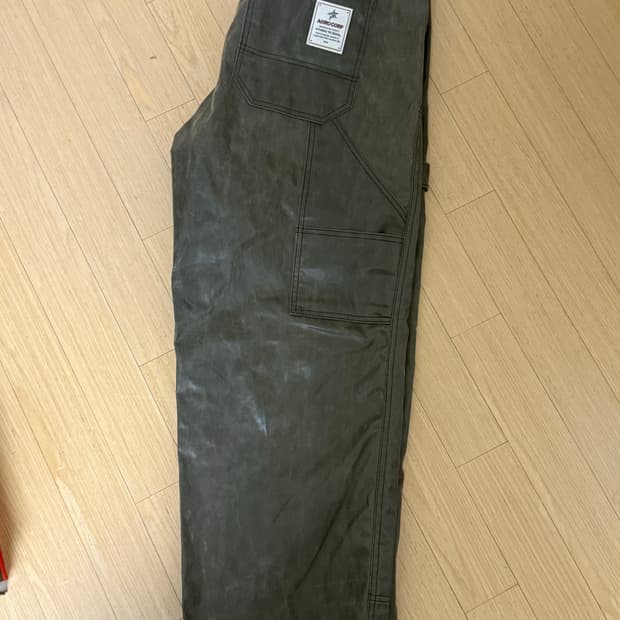 아오이로 쇼고 더블니 팬츠 매트 브라운